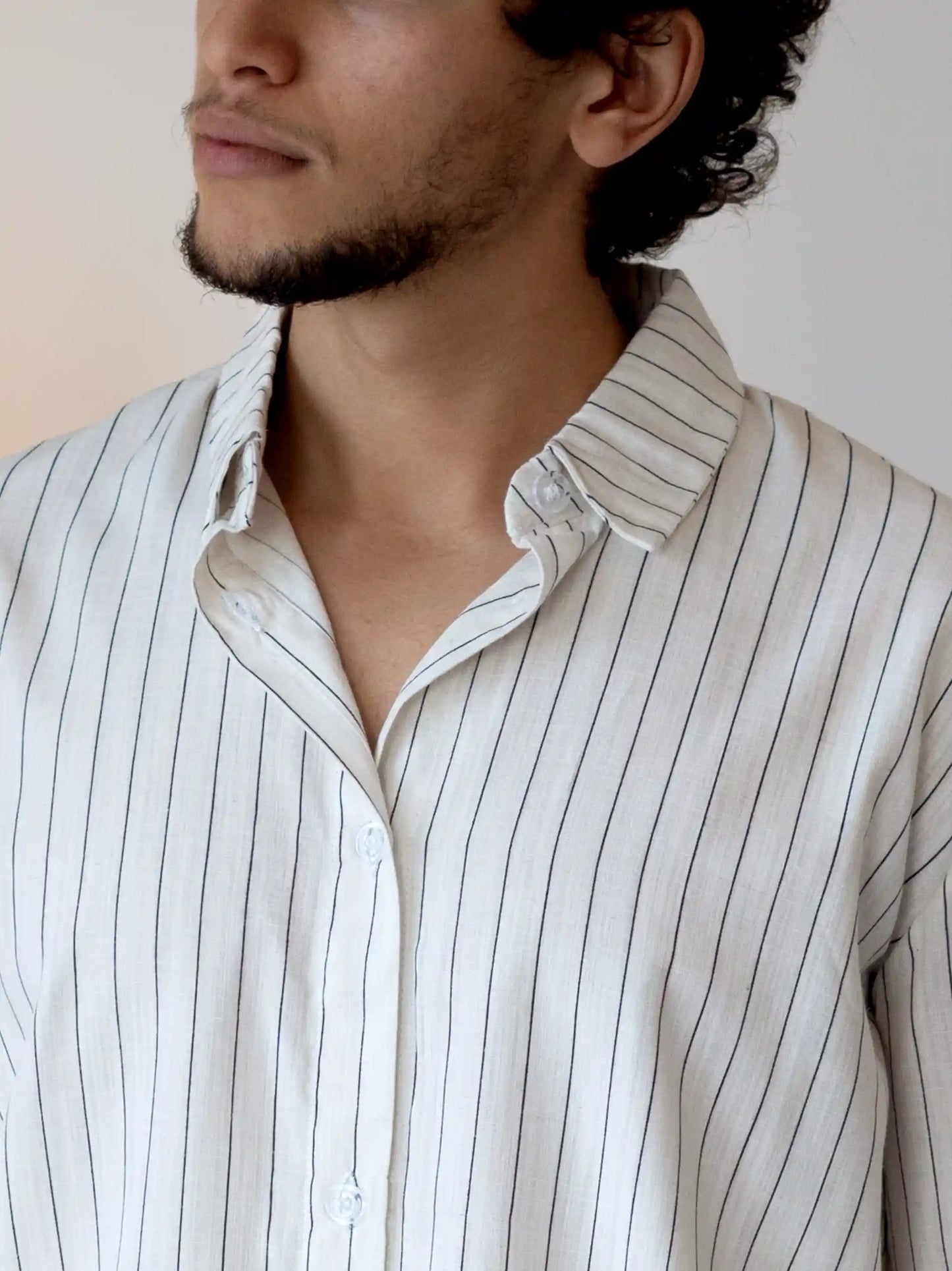Chemise Rayée en Lin