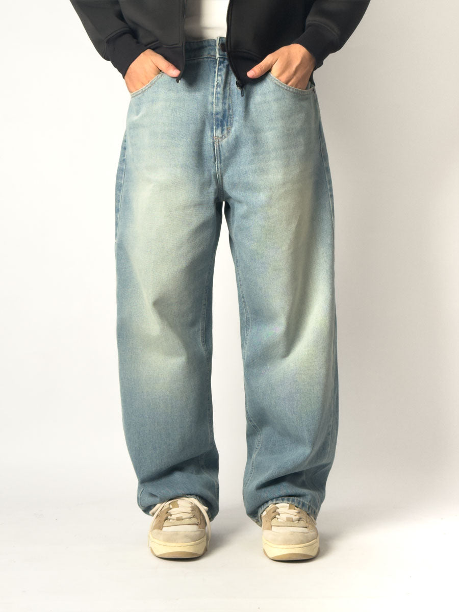 Outlet - BAGGY Blue Dirty Jeans