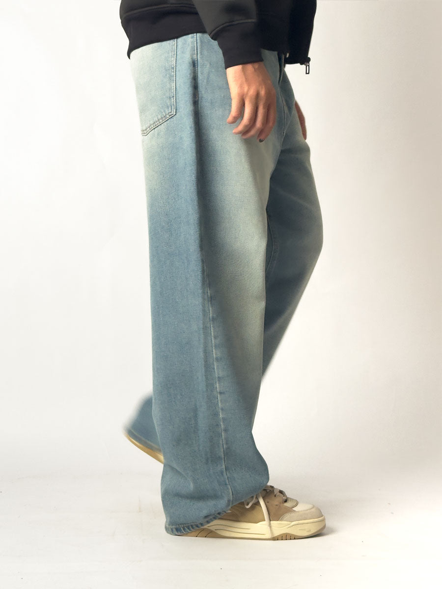 Outlet - BAGGY Blue Dirty Jeans