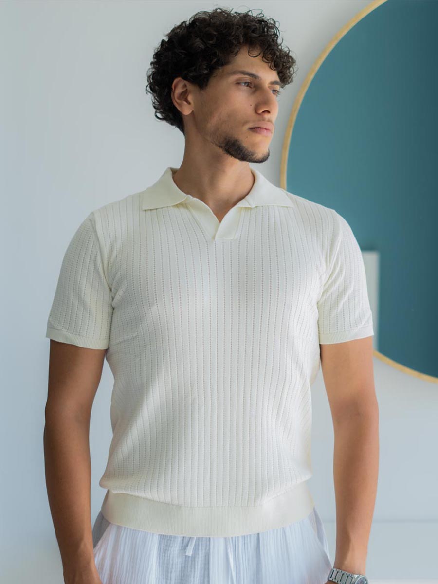 Pull Old-money Blanc Sale