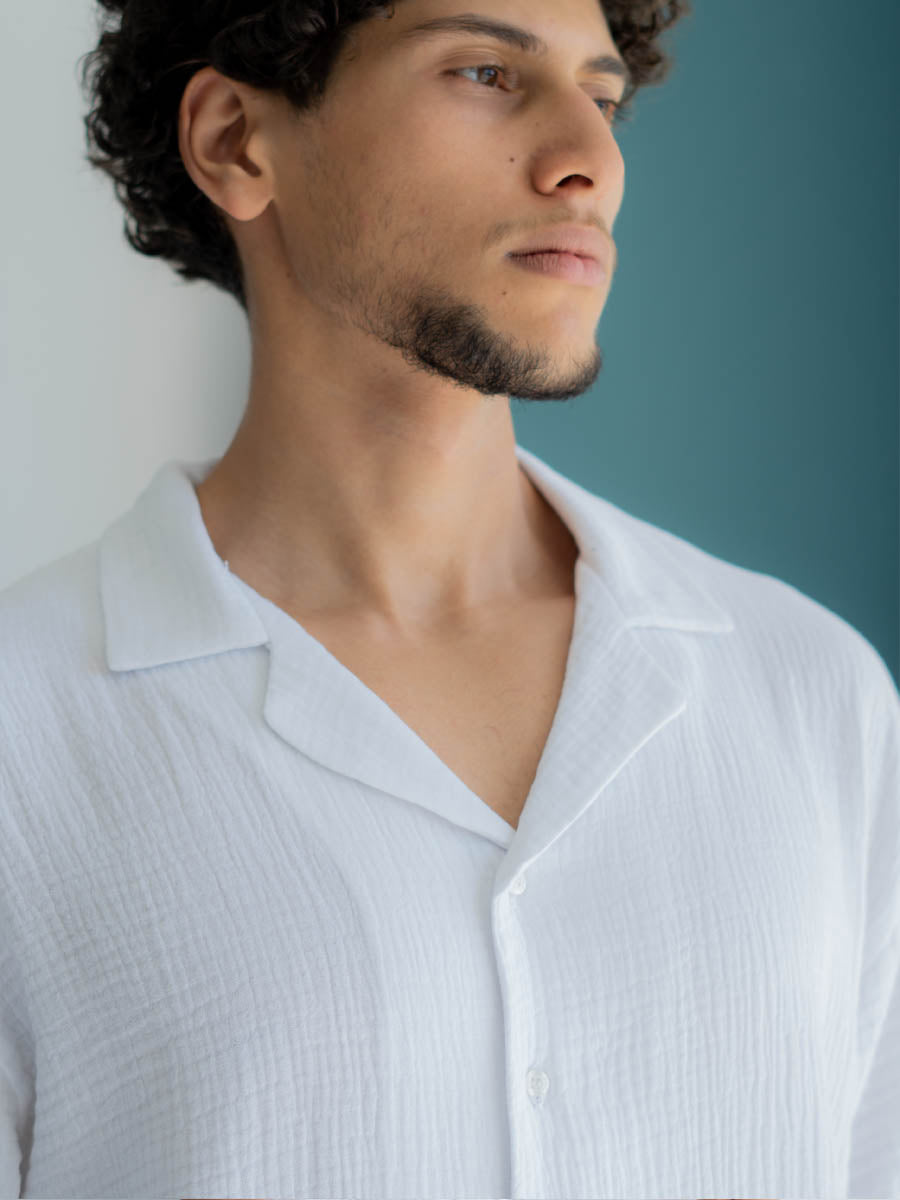 Chemise Blanche Coton Gaze