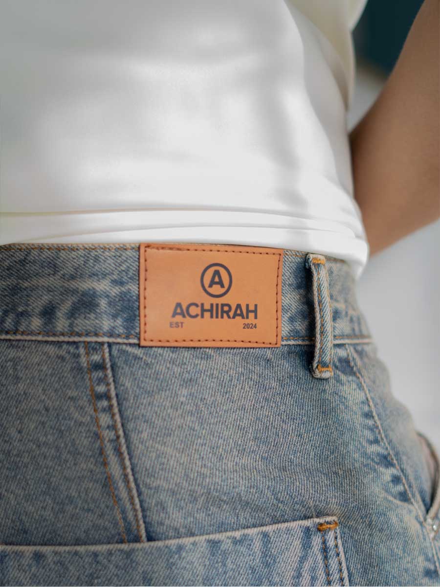 BERMUDA Baggy Dirty Green en DENIM