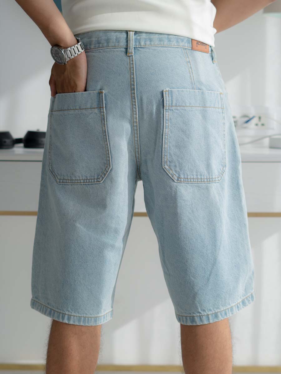 BERMUDA Baggy Light Blue en DENIM