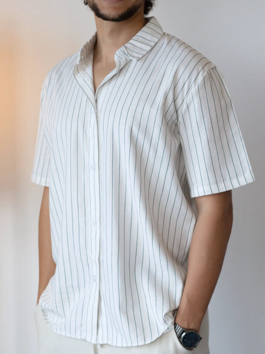 Chemise Rayée en Lin