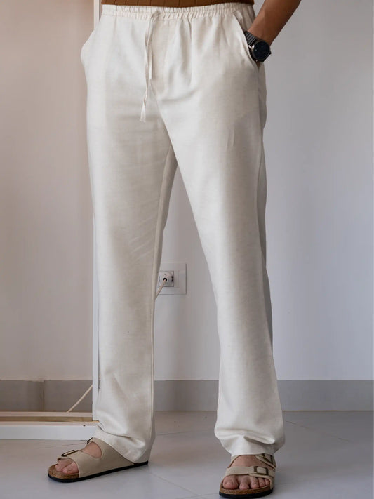 Pantalon Kamraya Beige Clair