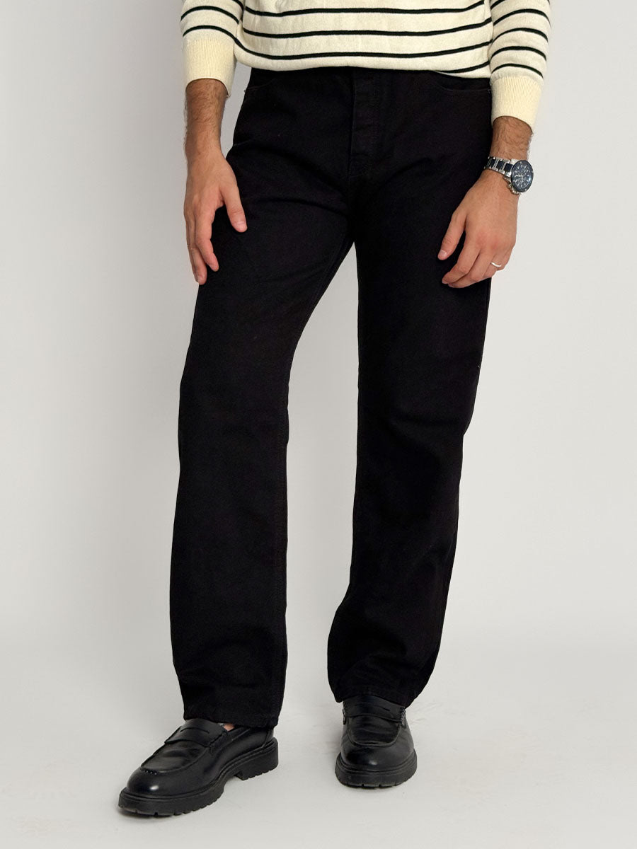 Pantalon Black Raw Straight