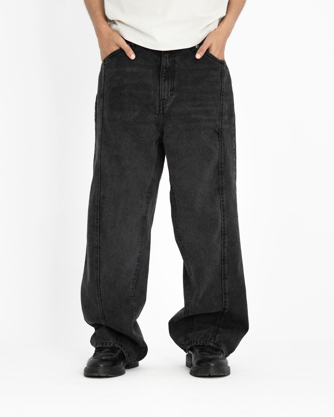 Baggy Découpe Jeans