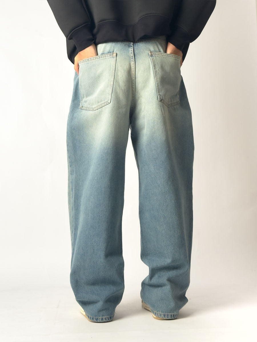 Outlet - BAGGY Blue Dirty Jeans