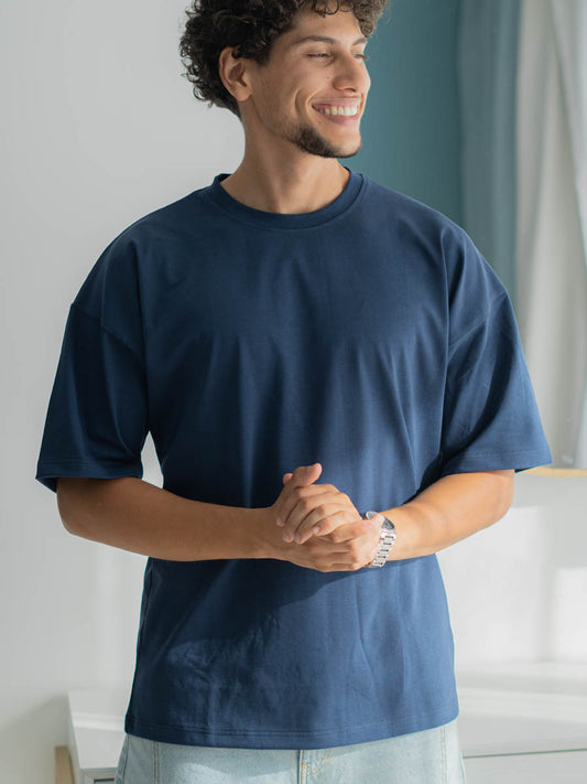 T-shirt Oversize Bleu Navy Classic