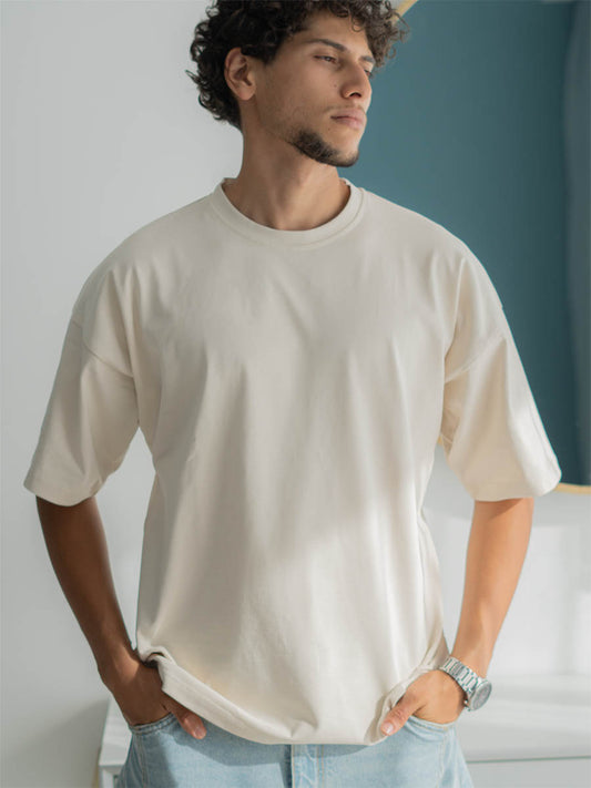 T-shirt Oversize Beige Classic