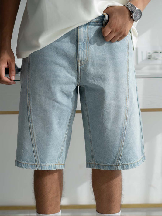 BERMUDA Baggy Light Blue en DENIM