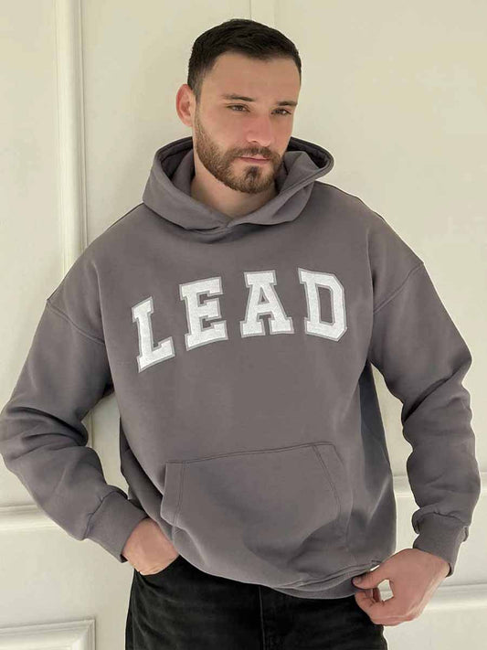 Hoodie Lead Gris