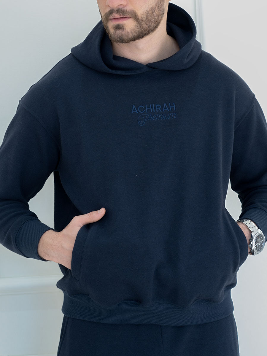 Navy Blue Hoody Monaco