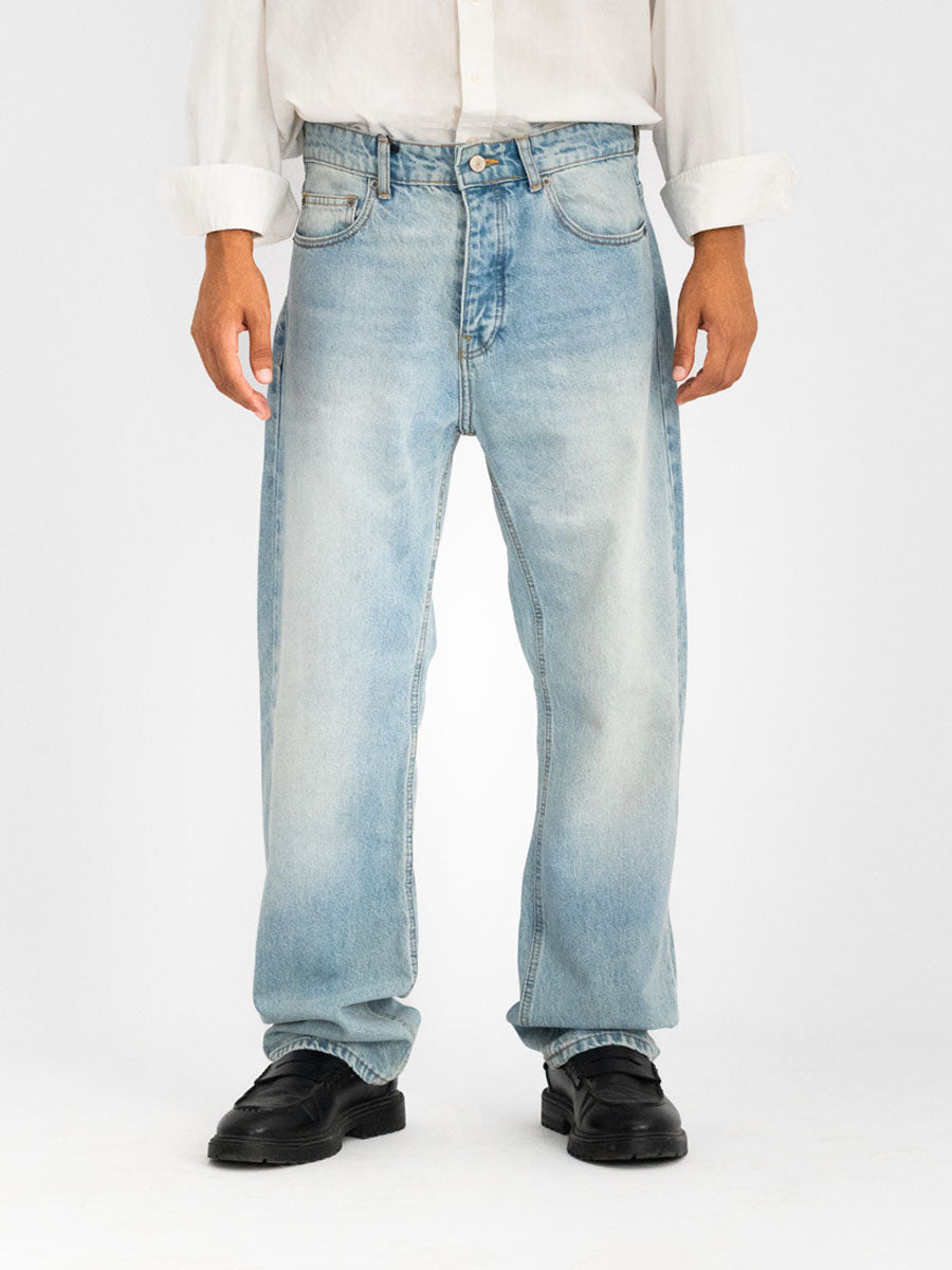 Straight Light Blue Jeans