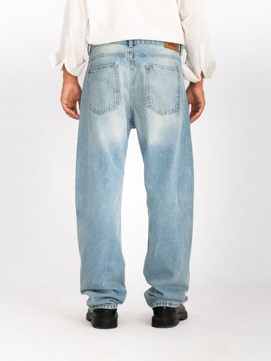 Straight Light Blue Jeans