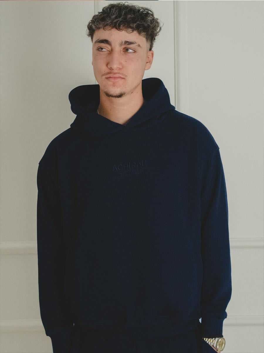 Navy Blue Hoody Monaco